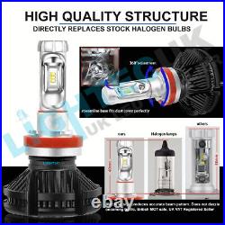 Ford Ranger 2016+ Canbus H11 / H8 Fanless 50w 12000lm Led Bulbs Xenon Kit