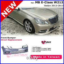 Front Bumper Cover AMG-Sport Facelift Style For Mercedes Benz E-Class W212 12-13