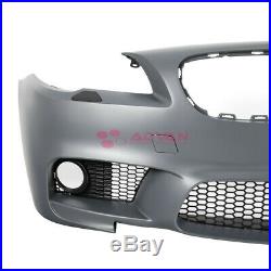 Front Bumper Cover Gray Kit M5 Style For BMW 5-Series 14-16 LCI F10 Sedan