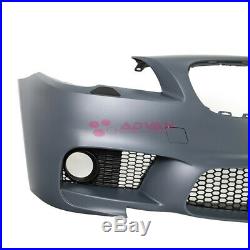 Front Bumper Cover Gray Kit M5 Style For BMW 5-Series 14-16 LCI F10 Sedan