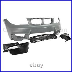 Front Bumper Cover Kit 1M Style For BMW 1 Series 08-13 E82 E88 128 135 Air Ducts