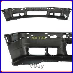 Front Bumper Cover Lip M3 Style For 92-98 BMW 3 Series E36 Clear Fog Light Pair