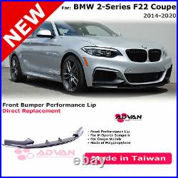 Front Bumper Lip M Performance Style For BMW 2-Series Coupe 2014-2020 F22