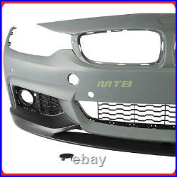 Front Bumper Lip Performance Style For 14-20 BMW F32 F33 F36 4-Series PDC Holes
