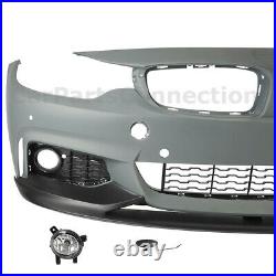 Front Bumper With PDC Fog Lights Performance Style Lip For 2014-2020 BMW F32 F36