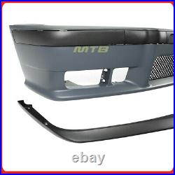 Front Lip M3 Style Bumper Cover Kit For BMW 3 Series 92-98 E36 Trim Moulding