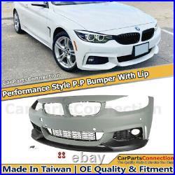 Front Lip Performance Style Bumper PDC Holes For BMW 14-20 4 Series F36 F32 F33