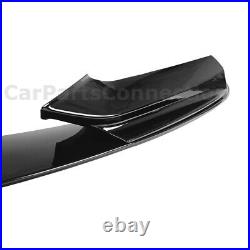 Front Lip Spoiler For BMW 5 Series Sedan 2011-2016 MP Style Gloss Black Diffuser