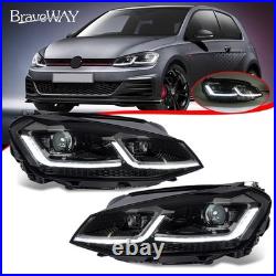 Full LED Double Beam Projector Headlight WithDRL For VW Golf VII MK7 2013-2016 Full LED Double Beam Projector Headlight WithDRL For VW Golf VII MK7 2013-2016