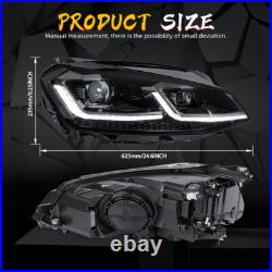 Full LED Double Beam Projector Headlight WithDRL For VW Golf VII MK7 2013-2016 Full LED Double Beam Projector Headlight WithDRL For VW Golf VII MK7 2013-2016