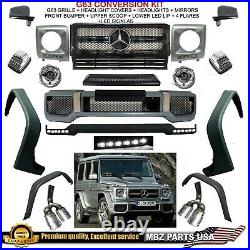 G63 CONVERSION AMG Body Kit Bumper Flares LED LIP G550 G550 GRILLE UPGRADE NEW