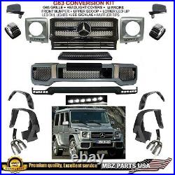G63 CONVERSION AMG Body Kit Bumper LED LIP 4 FLARES G550 G550 GRILLE UPGRADE NEW