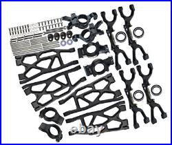 GPM For Traxxas X-Maxx METAL UPGRADE SET Arms, Knuckles, Hubs #TXM100 -BLACK