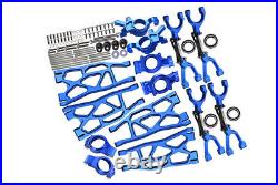 GPM For Traxxas X-Maxx METAL UPGRADE SET Arms, Knuckles, Hubs #TXM100 -BLUE