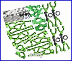 GPM For Traxxas X-Maxx METAL UPGRADE SET Arms, Knuckles, Hubs #TXM100 -GREEN