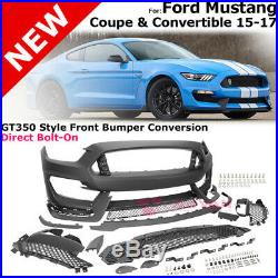 GT350 Style Retrofit Conversion Kit For 15-17 Ford Mustang Front Bumper Full Kit