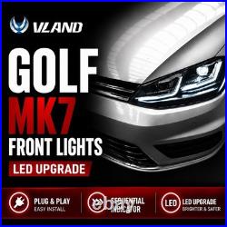 GTD GTI R STYLE LED Headlights For VW Golf 7 MK 2013-2017 Upgrade LED Light Set