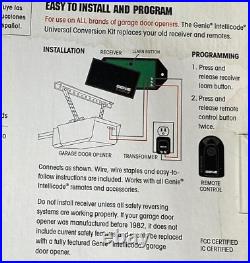 Genie Universal Dual Frequency Remote Conversion Kit is used to upgrade nearly