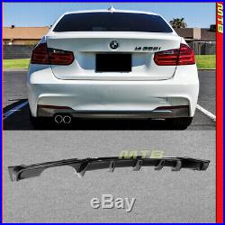 Glossy Black Diffuser For BMW 3 Series 12-18 F30 MP Style With M Sport Bumper