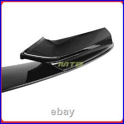 Glossy Black Diffuser For BMW 550i 2011-2016 Front Lip F10 Sedan M Sport Bumper