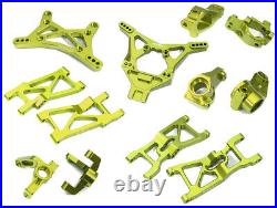 Green CNC Machined Suspension Upgrade Kit for Losi 1/10 2WD 22S Drag Car