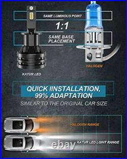 H3 Led Headlight Bulbs Mini Design Upgraded Chips Extremely Bright 12000