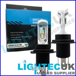 H4 Lightec T5 Slim Compact Fanless Led Conversion Car Headlight Bulbs Kit 6000k