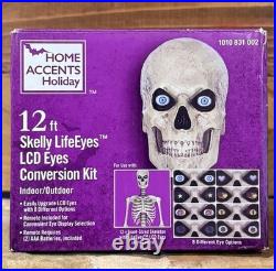 HOME ACCENTS Halloween 12 ft Skelly LifeEyes LCD Eyes Conversion Kit