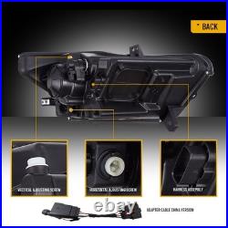 Headlights For 2015-17 Ford Mustang HID/Xenon withLED DRL Projector Assembly Pair