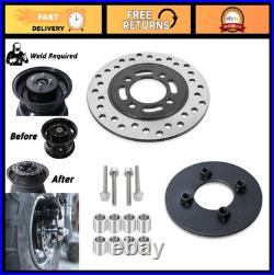 Hydraulic Brake Conversion Kit for Mini Bikes Drum to Disc Upgrade, 4 Hole