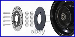 Hydraulic Brake Conversion Kit for Mini Bikes Drum to Disc Upgrade, 4 Hole