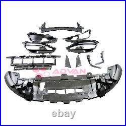 LCI CLA45 Style Front Bumper Conversion Kit PDC Holes For 17-19 Mercedes CLA250