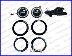 LED Headlight Conversion Kit Complete with fitting & Wiring For Jeep Willys GPW