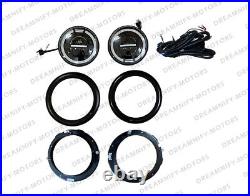 LED Headlight Conversion Kit Complete with fitting & Wiring For Jeep Willys GPW