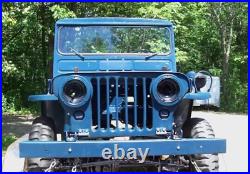 LED Headlight Conversion Kit Complete with fitting & Wiring For Jeep Willys GPW