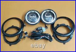 LED Headlight Conversion Kit Complete with fitting & Wiring For Jeep Willys GPW