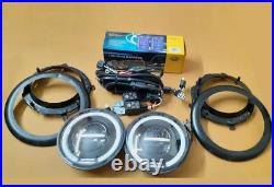 LED Headlight Conversion Kit Complete with fitting & Wiring For Jeep Willys GPW