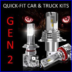 LED Headlight Conversion Kits- HB3 2x Upgrade Bulbs with a 50,000hr Life