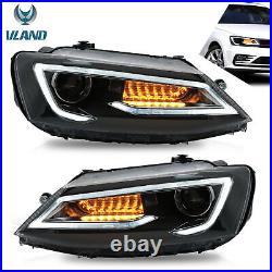LED Projector Headlights For 2012-2017 2018 Volkswagen JETTA Front Lamps LH+RH
