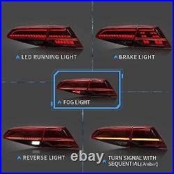 LED Red Tail Lights For VW Golf 7 MK7/ 7.5 2013-2019 Rear Lights WithSequential