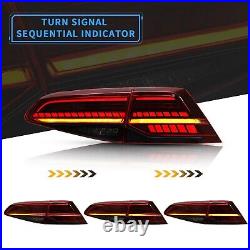 LED Red Tail Lights For VW Golf 7 MK7/ 7.5 2013-2019 Rear Lights WithSequential