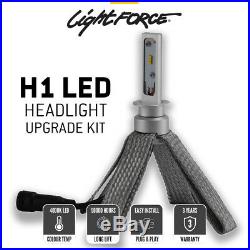 Lightforce LED Headlight H1 Bulbs 4000K Upgrade Conversion Kit Fanless Heatsink