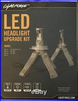 Lightforce LED Headlight H1 Bulbs 4000K Upgrade Conversion Kit Fanless Heatsink