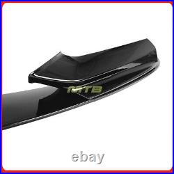 Lower Front Bumper Lip Spoiler For 11-16 BMW 5-Series MP Style Sedan Gloss Black