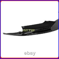 Lower Front Bumper Lip Spoiler For 11-16 BMW 5-Series MP Style Sedan Gloss Black