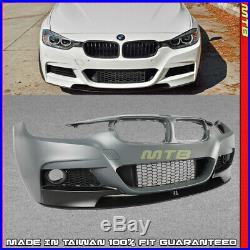 M Sport Front Bumper Kit For BMW 12-18 3 Series F30 F31 Performance Style Lip