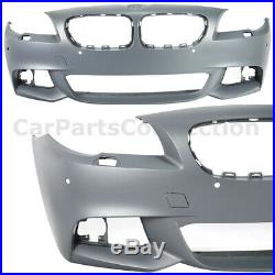 M Sport Style Front Bumper Cover With PDC For BMW 11-13 5 Series F10 Fog Lamps