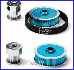 Metal Belt Drive Conversion Kit for Tamiya TT-02 1/10 RC Car Silent Upgrade Part
