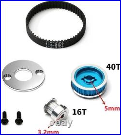Metal Belt Drive Conversion Kit for Tamiya TT-02 1/10 RC Car Silent Upgrade Part