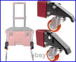 Milwaukee Packout Front Wheels Upgrade Kit for Easy Rolling Dolly Conversion